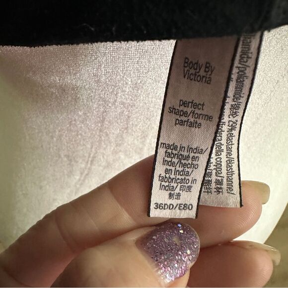 Victoria's Secret Body by Victoria Perfect Shape Push-Up Smooth Bra 36DD Black - Picture 11 of 11